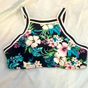 Floral bathing suit/top